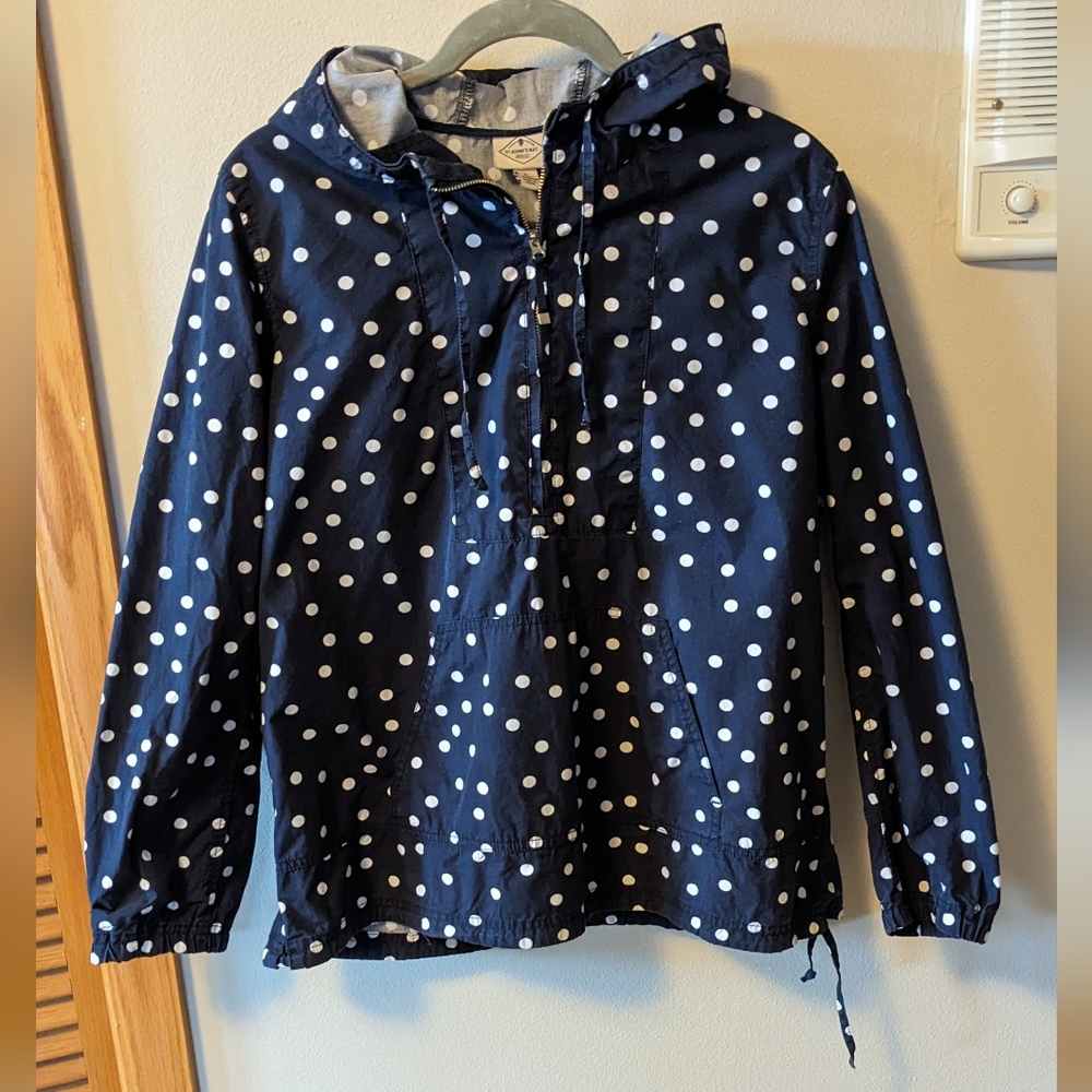 St. John's Bay Navy Polka Dot Jacket